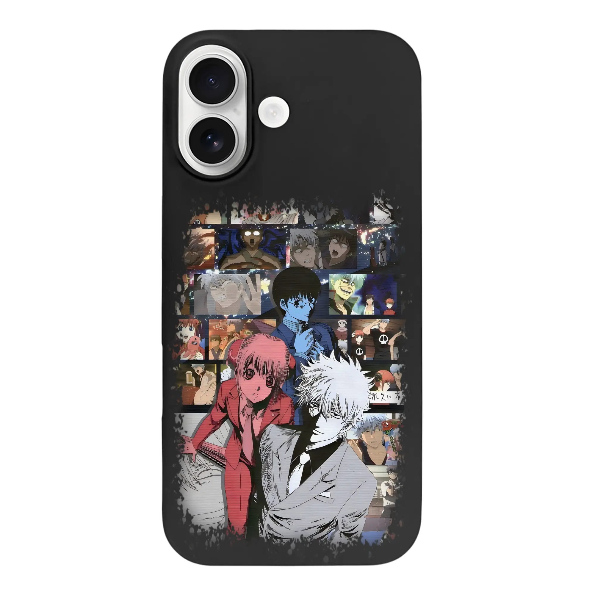 銀魂 グッズ 坂田 銀時 - iPhone 17 シリーズ シリコンケース 薄型 耐衝撃 指紋防止 ソフトタッチカバー 精密フィット 傷防止 保護ケース iPhone 17/17 Air/17 Pro/17 Pro Max 対応